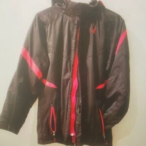 Black and Red Hooded Jacket